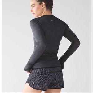 RARE Lululemon Pinstripe Speed Shorts